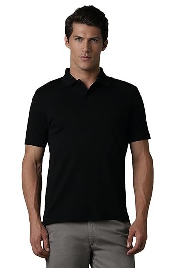 LP Men Regular Fit Solid Cotton with Softer Finish Better Lusture & Durable Polo T-Shirt