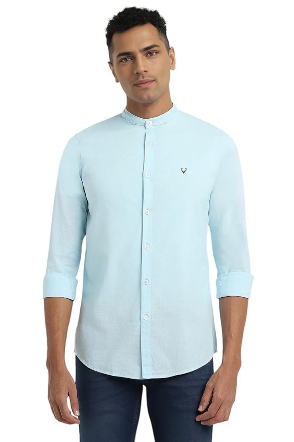 Allen Solly Men Cotton Solid Slim Fit Shirt