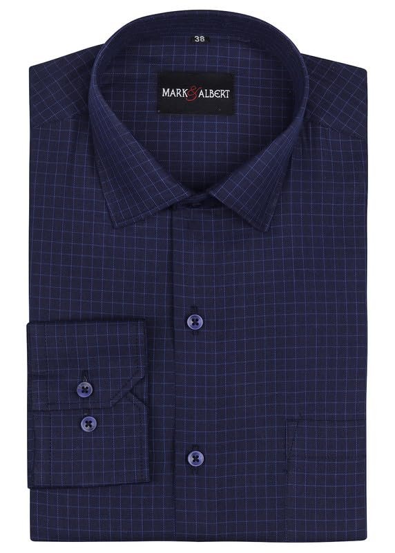 100% Cotton Gingham Checks Full Sleeves Regular Fit Formal Shirt