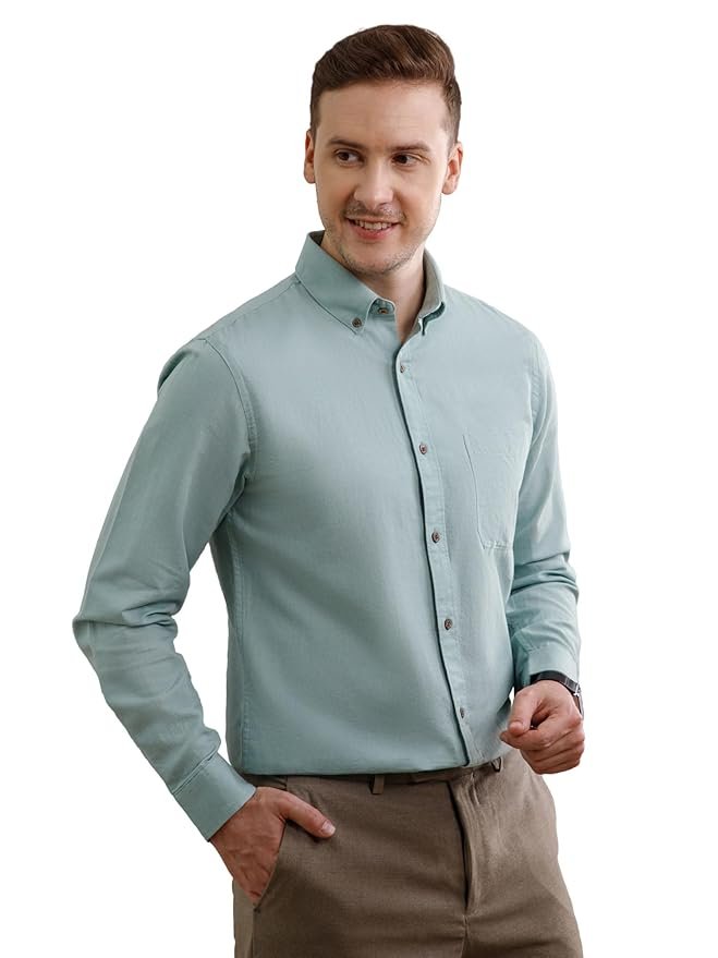 Men's Breeze Full Sleeve Cotton Linen Shirt for Men in Smart Fit