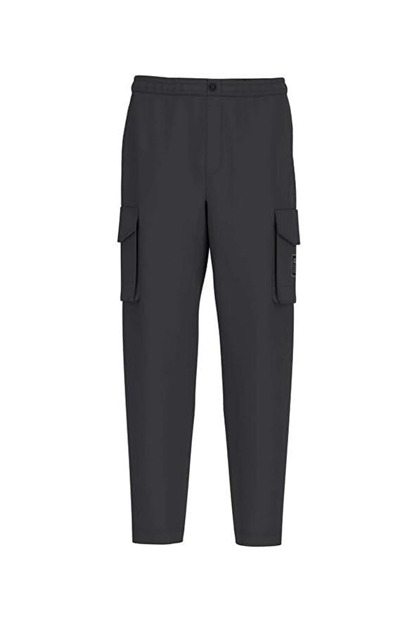 GUESS Men Black Solid Regular Fit Trackpant