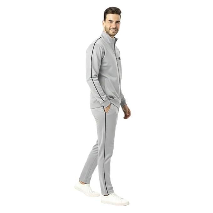 KWINGS Men's Winter Warm Tracksuit Set | Full Sleeve Zipper Jacket with Pajama Bottoms | Dryfit Tracksuit