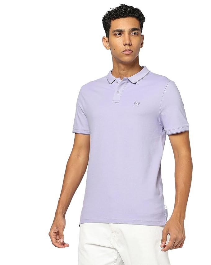GAP Men's Slim Fit Short Sleeves Collared T-Shirt