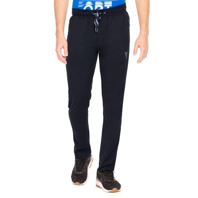 Van Heusen Men Athleisure Smart Tech Regular Fit Trackpants - Easy Stain Release, Anti Stat, Ultra Soft
